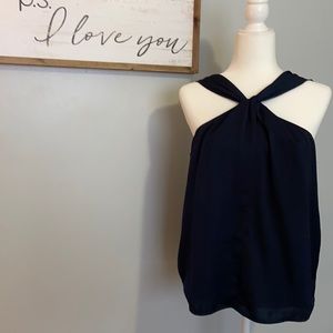 Navy banana republic blouse
